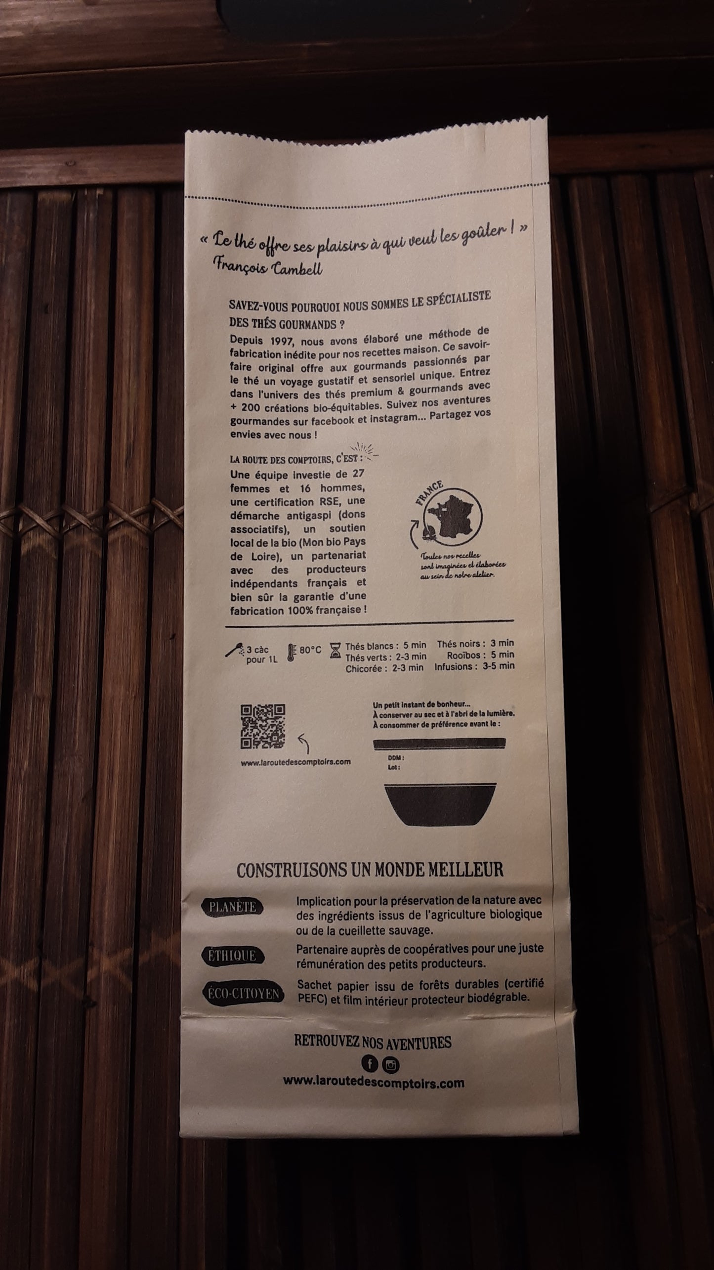 Thé noir EARL GREY - bergamote